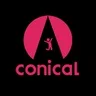 Conical logo