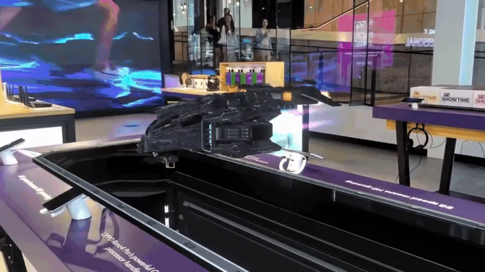 Spark 5G AR Experience animated demonstration